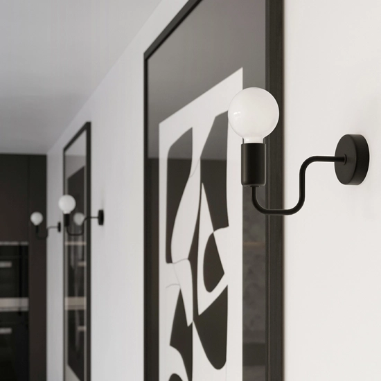 Żyrandol VECTOR 8 czarny SL.1448 SOLLUX LIGHTING