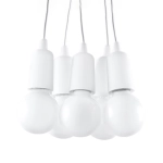 Lampa wisząca DIEGO 5 biała SL.0571 SOLLUX LIGHTING