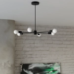 Żyrandol LANGO 3 czarny SL.1021 SOLLUX LIGHTING