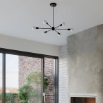 Żyrandol LANGO 6 czarny SL.1023 SOLLUX LIGHTING