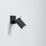 Kinkiet RING czarny z włącznikiem SL.1049 SOLLUX LIGHTING