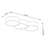 Plafon CIRCLE 3A biały SL.1051 SOLLUX LIGHTING