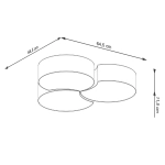 Plafon CIRCLE 3B biały SL.1052 SOLLUX LIGHTING