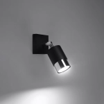 Kinkiet NERO czarny/chrom SL.1064 SOLLUX LIGHTING