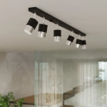 Plafon NERO 3 czarny/chrom SL.1066 SOLLUX LIGHTING