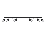Plafon NERO 6 czarny/chrom SL.1068 SOLLUX LIGHTING