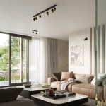 Kinkiet NERO czarny/złoty SL.1069 SOLLUX LIGHTING