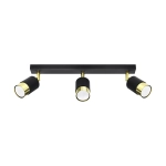 Plafon NERO 3 czarny/złoty SL.1071 SOLLUX LIGHTING