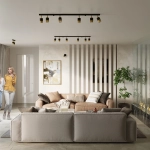 Plafon NERO 3 czarny/złoty SL.1071 SOLLUX LIGHTING