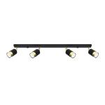 Plafon NERO 4 czarny/złoty SL.1072 SOLLUX LIGHTING