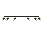 Plafon NERO 6 czarny/złoty SL.1073 SOLLUX LIGHTING