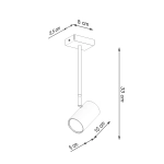 Plafon NORANO czarny SL.1074 SOLLUX LIGHTING