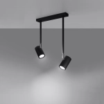 Plafon NORANO 2 czarny SL.1075 SOLLUX LIGHTING