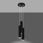 Lampa wisząca LAGOS 3P czarny SL.1079 SOLLUX LIGHTING