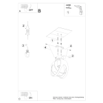 Plafon TULOS biały SL.1082 SOLLUX LIGHTING