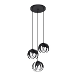 Lampa wisząca TULOS 3P czarna SL.1088 SOLLUX LIGHTING