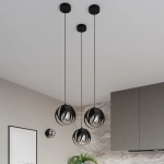 Lampa wisząca TULOS 3P czarna SL.1088 SOLLUX LIGHTING