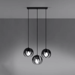 Lampa wisząca TULOS 3L czarna SL.1089 SOLLUX LIGHTING