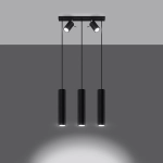Lampa wisząca RING 3 czarny SL.1099 SOLLUX LIGHTING