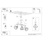 Plafon ARTEMIS 3 biały SL.1104 SOLLUX LIGHTING