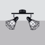 Plafon ARTEMIS 2 czarny SL.1106 SOLLUX LIGHTING