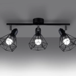 Plafon ARTEMIS 3 czarny SL.1107 SOLLUX LIGHTING