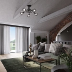 Żyrandol ARTEMIS 3S czarny SL.1109 SOLLUX LIGHTING