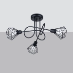 Żyrandol ARTEMIS 3S czarny SL.1109 SOLLUX LIGHTING