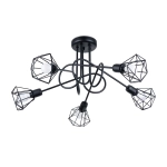 Żyrandol ARTEMIS 5S czarny SL.1110 SOLLUX LIGHTING