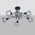 Żyrandol ARTEMIS 5S czarny SL.1110 SOLLUX LIGHTING
