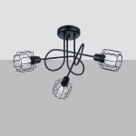 Żyrandol BELUCI 3S czarny SL.1118 SOLLUX LIGHTING