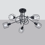 Żyrandol BELUCI 5S czarny SL.1119 SOLLUX LIGHTING