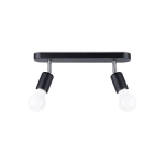 Plafon FORNES 2 czarny SL.1121 SOLLUX LIGHTING
