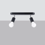Plafon FORNES 2 czarny SL.1121 SOLLUX LIGHTING