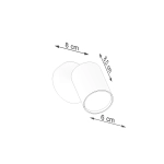 Kinkiet LEMMI 1 czarny SL.1126 SOLLUX LIGHTING