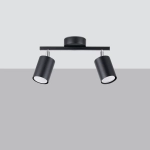 Plafon LEMMI 2 czarny SL.1127 SOLLUX LIGHTING