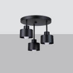 Plafon SAVAR 3 czarny SL.1131 SOLLUX LIGHTING