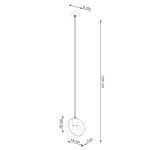 Lampa wisząca TITRAN 1 biała SL.1137 SOLLUX LIGHTING