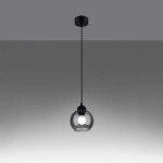 Lampa wisząca ALINO 1 czarna SL.1141 SOLLUX LIGHTING