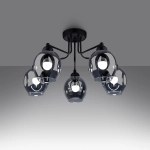 Żyrandol FILLAN 5 czarny SL.1145 SOLLUX LIGHTING