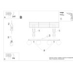 Plafon YOLI 4 biały SL.1149 SOLLUX LIGHTING