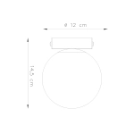 Plafon YOLI 1 czarny SL.1151 SOLLUX LIGHTING