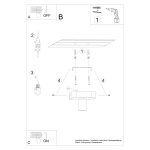 Plafon TAVO 1 SL.1156 SOLLUX LIGHTING