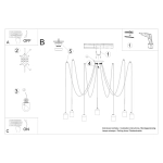 Żyrandol NESO 7 SL.1162 SOLLUX LIGHTING