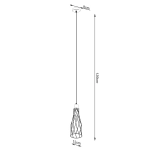 Lampa wisząca SUBA 1 czarna SL.1165 SOLLUX LIGHTING