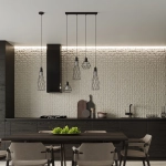 Lampa wisząca SUBA 4L czarna SL.1167 SOLLUX LIGHTING