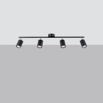 Plafon LEMMI 4L czarny SL.1168 SOLLUX LIGHTING