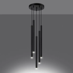 Lampa wisząca PASTELO 5P czarna SL.1176 SOLLUX LIGHTING