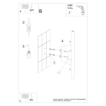 Kinkiet PASTELO 2 czarny SL.1178 SOLLUX LIGHTING