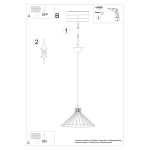 Lampa wisząca EDA SL.1186 SOLLUX LIGHTING